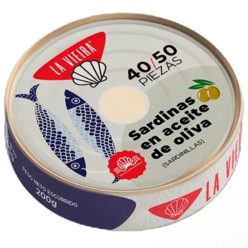 Sardinas en Aceite de Oliva 40/50 piezas La Vieira