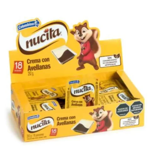 Nucita - 252g, 18 unidades Colombina